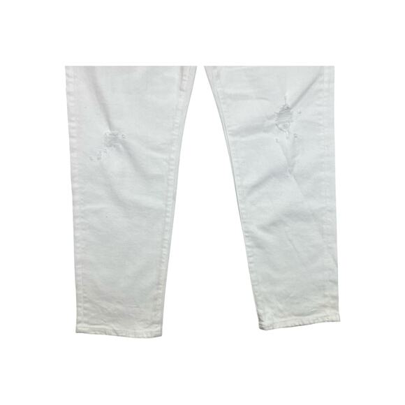 Ag Denim Ex Boyfriend Slouchy Slim Jeans White Women’s NWT Size 31 - Picture 15 of 16